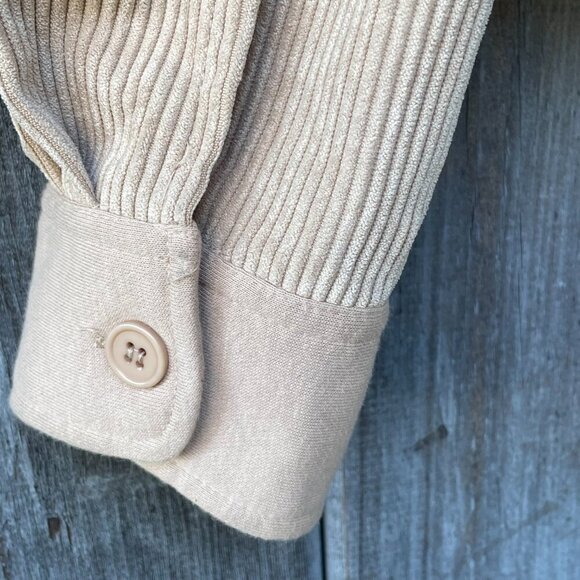 Crave Fame Cropped Tan Corduroy Button Down Jacket Juniors XL - Picture 8 of 16